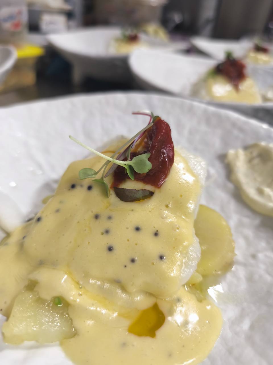 Plato de bacalao de La Terraza del Zoco